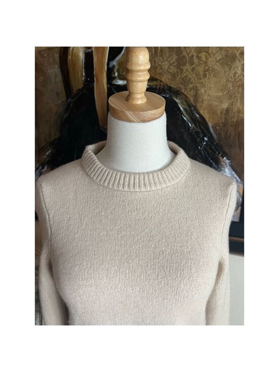 Filippa K Sweaters - Women's Filippa K Beige Crew Neck Sweater S Wool